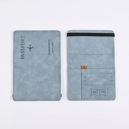 PU Leather Travel Wallet Men Passport Card Holder – Elegant Men's Accessory | Accessorio Uomo Elegante