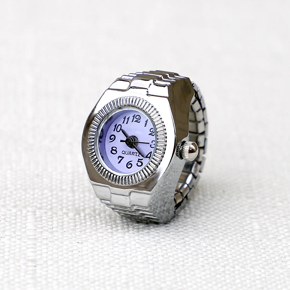 DRAVEN — Time Loop – Unisex Ring Watch with Circular Alloy Dial