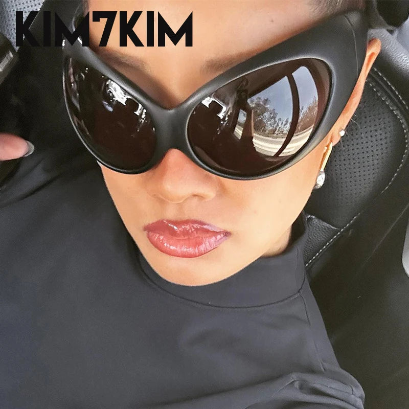 DRAVEN — Retro Futuristic Sunglasses – Steampunk Y2K Style