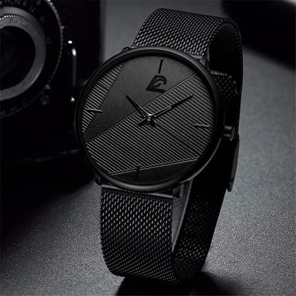 Silent Precision – 2023 Men’s Ultra-Thin Minimalist Watch – Elegant Men's Accessory | Accessorio Uomo Elegante