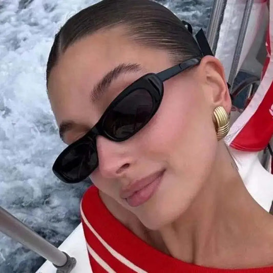 DRAVEN — Small Square Sunglasses – Vintage Black Designer Style — Sunglasses | DRAVEN