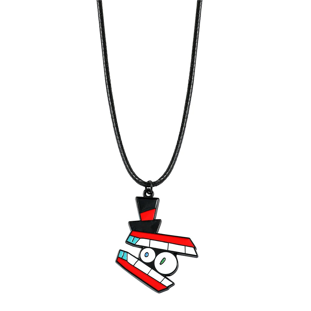 DRAVEN — Digital Circus Pendant Necklace – Cartoon Clown Jewelry for Kids and Fans