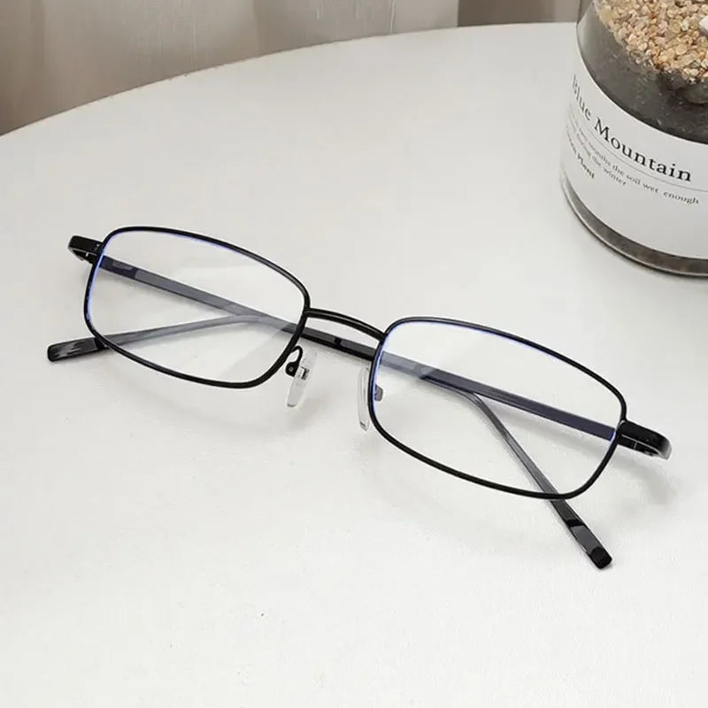 DRAVEN — Small Rectangle Sunglasses – Vintage Metal Frame