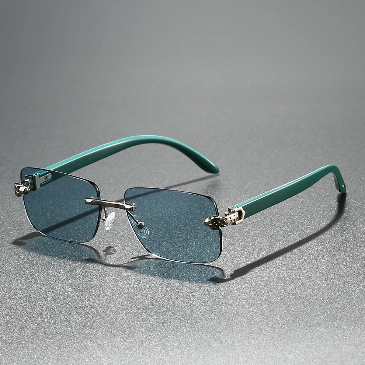 DRAVEN — Vintage Oval Sunglasses – Clear Lens Metal Frame