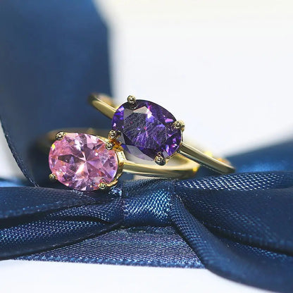 Elegant Multicolor Oval Zircon Ring – Elegant Men's Accessory | Accessorio Uomo Elegante