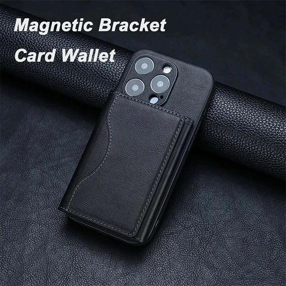 MagSafe Trifold Magnetic Wallet Men Women Foldable Design – Elegant Men's Accessory | Accessorio Uomo Elegante
