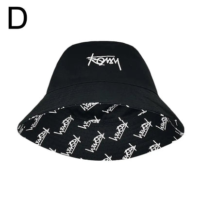 Letter Embroidered Bucket Hat – Unisex Casual Street Style