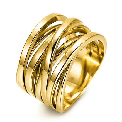 Modern Wide Metal Statement Ring – Elegant Men's Accessory | Accessorio Uomo Elegante
