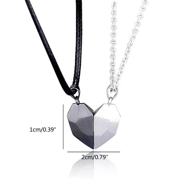 DRAVEN — Magnetic Wishing Stone Couple Necklace – Black and White Pendant Jewelry for Men and Women