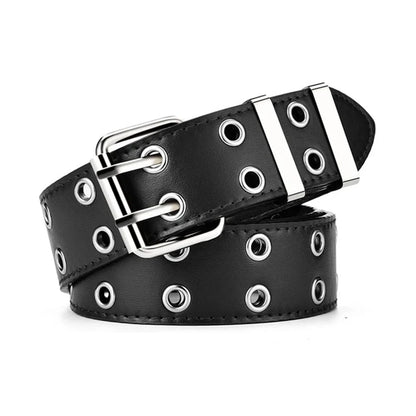 Double Hole Punk Belt Unisex Y2K Rock Style – Elegant Men's Accessory | Accessorio Uomo Elegante