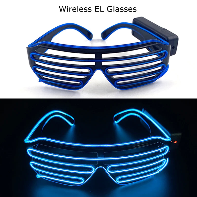 DRAVEN — Wireless LED Glow Sunglasses – Carnival Party Style
