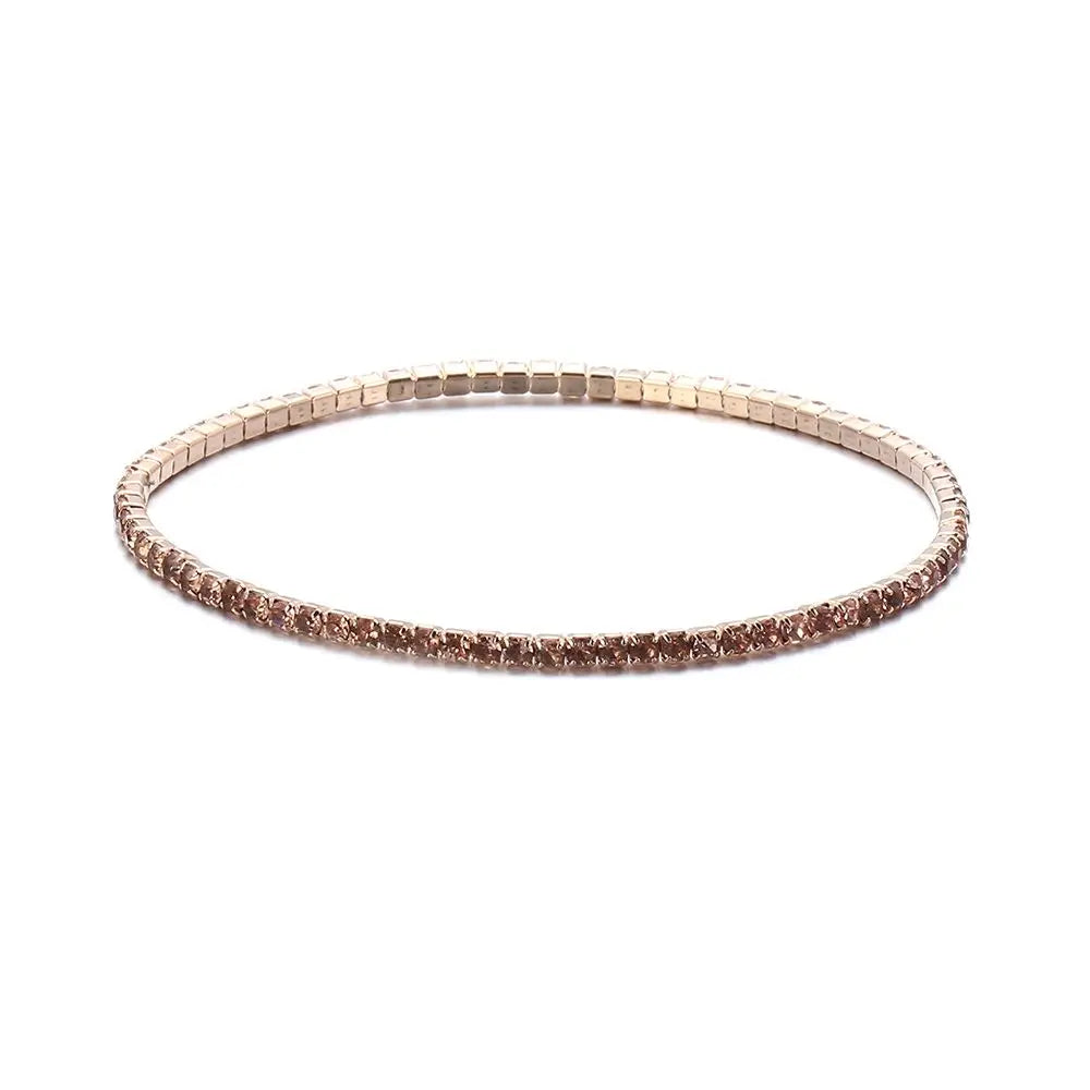 DRAVEN — Colorful Rhinestone Elastic Bracelet