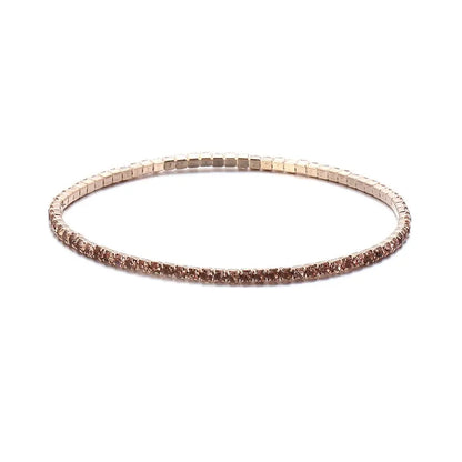 Colorful Rhinestone Elastic Bracelet – Elegant Men's Accessory | Accessorio Uomo Elegante