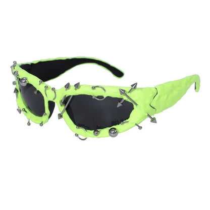 Twisted Frame Sunglasses – Handmade Y2K Retro Shades – Elegant Men's Accessory | Accessorio Uomo Elegante