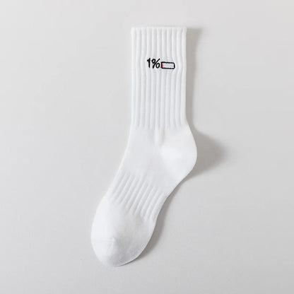 Cartoon Embroidered Socks – Unisex Harajuku Street Style