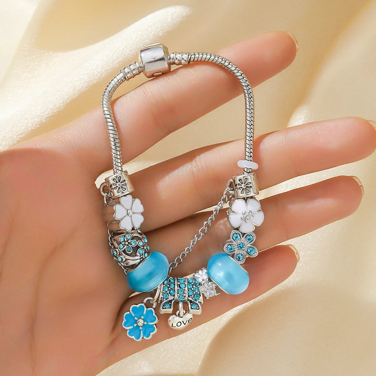 DRAVEN — DIY Glass Inlaid Diamond Bracelet