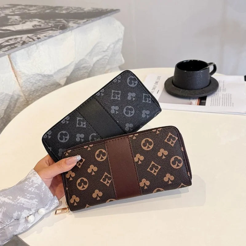 DRAVEN — Long Wallet Women 2025 Fashion Print Zipper Design
