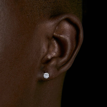 Stainless Steel Magnetic Zircon Earrings – Elegant Men's Accessory | Accessorio Uomo Elegante