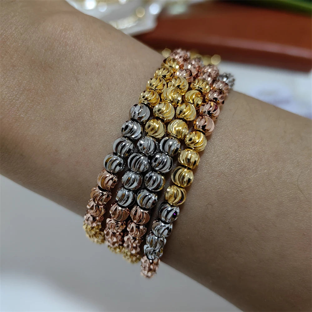 Gold Plated Colorful Beaded Bracelet – Elegant Men's Accessory | Accessorio Uomo Elegante