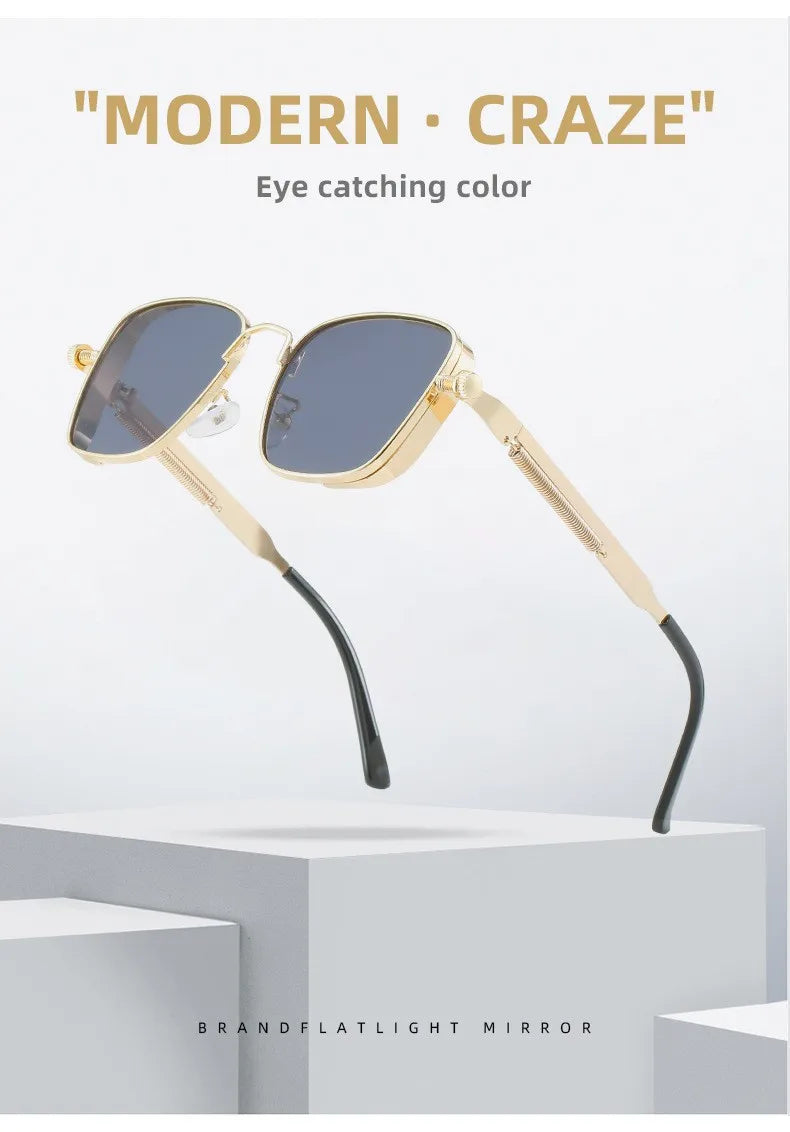 DRAVEN — Polarized Metal Sunglasses – High-End Punk Style