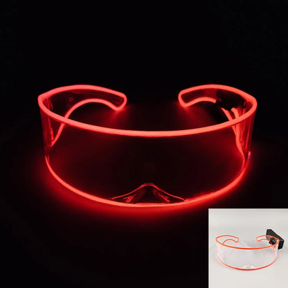 Robot LED Party Sunglasses – Futuristic Nightclub Style – Elegant Men's Accessory | Accessorio Uomo Elegante