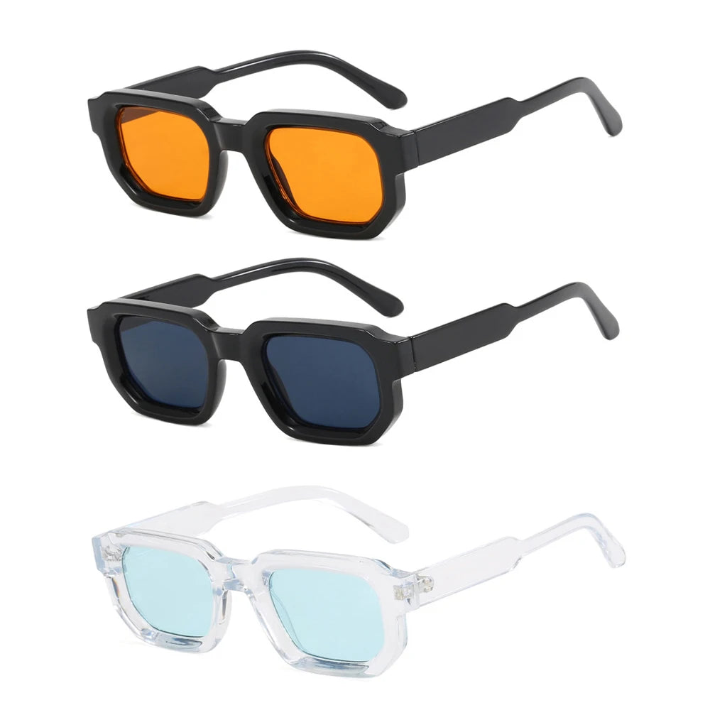 DRAVEN — Vintage Rectangle Sunglasses – Retro Luxury Design