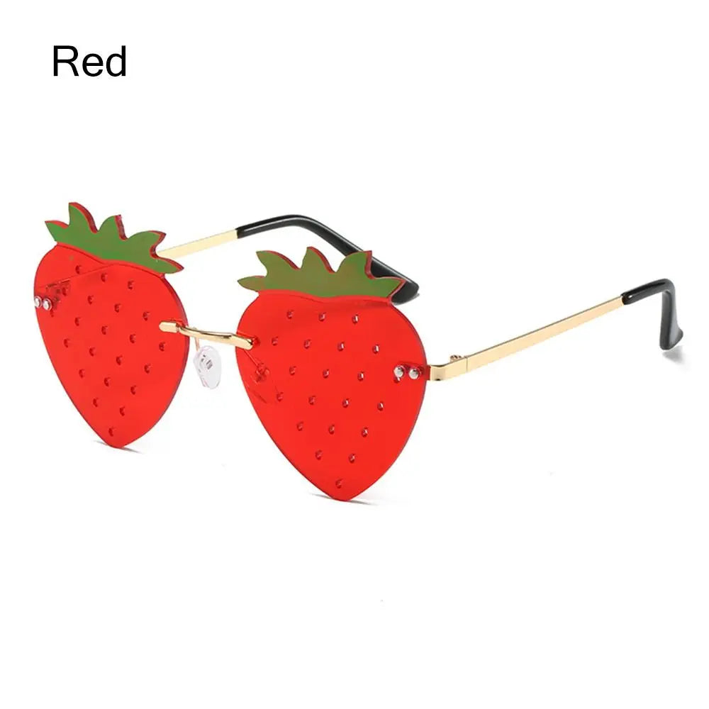 DRAVEN — Strawberry Sunglasses – Unique Rave Party Retro Eyewear