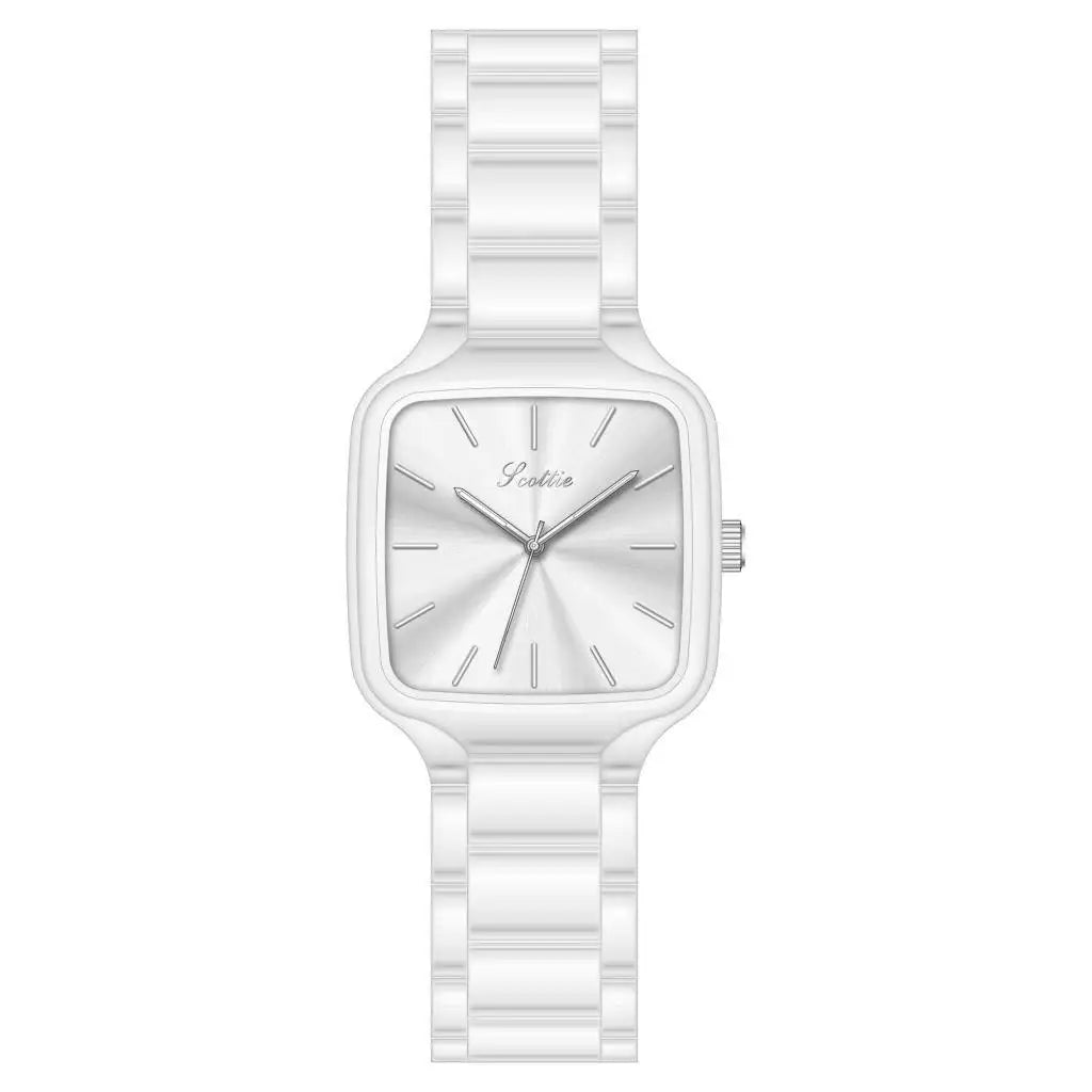 DRAVEN — Contemporary Grace – Women’s Square Alloy Watch 2025 Edition