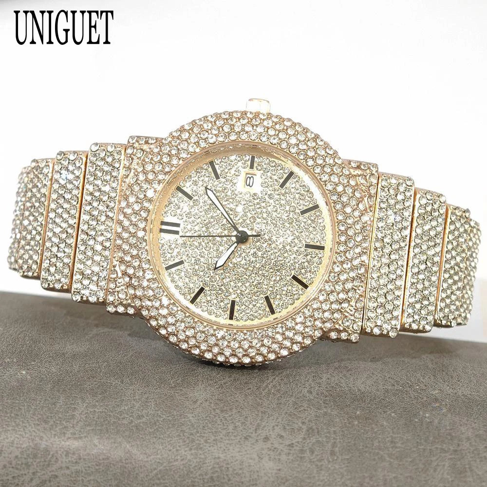 Arctic Blaze – Men’s Ice Steel Luxury Watch 2025 Edition – Elegant Men's Accessory | Accessorio Uomo Elegante