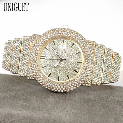 Arctic Blaze – Men’s Ice Steel Luxury Watch 2025 Edition – Elegant Men's Accessory | Accessorio Uomo Elegante