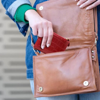 Crocodile Pattern PU Leather Wallet Short Large Capacity – Elegant Men's Accessory | Accessorio Uomo Elegante