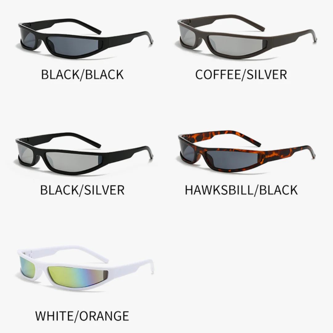 DRAVEN — Narrow Frame Tech Sunglasses – Futuristic Cycling Style