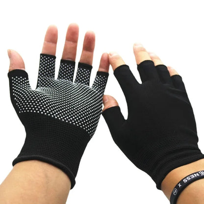 Fingerless Sport Gloves – Unisex Fitness & Outdoor Style