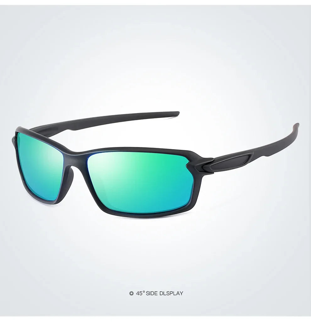 Polarized Sport Sunglasses – Iridescent Windproof Design – Elegant Men's Accessory | Accessorio Uomo Elegante