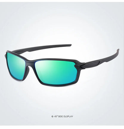 Polarized Sport Sunglasses – Iridescent Windproof Design – Elegant Men's Accessory | Accessorio Uomo Elegante