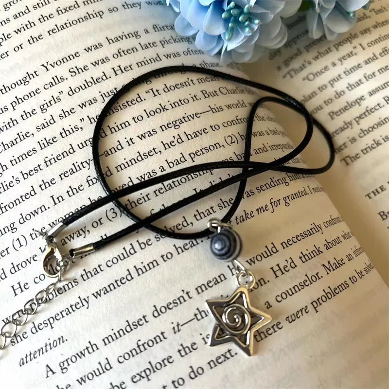 DRAVEN — Black Cord Star Charm Necklace – Adjustable Celestial Jewelry Gift