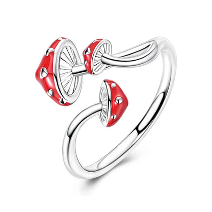 Blue Zircon Butterfly Silver Ring