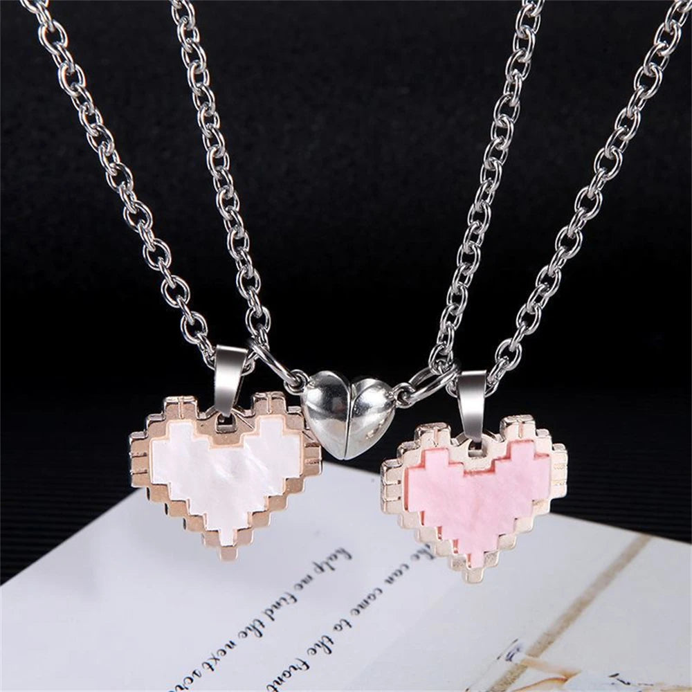 DRAVEN — Magnetic Attraction Couple Necklace – Valentine’s Day Friendship Jewelry Set