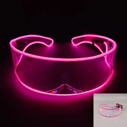 Robot LED Party Sunglasses – Futuristic Nightclub Style
