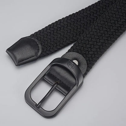 Woven Elastic Belt Unisex Casual Outdoor Design – Elegant Men's Accessory | Accessorio Uomo Elegante