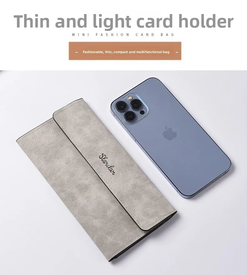 DRAVEN — Long Wallet Unisex 2025 Buckle Thin Card Holder