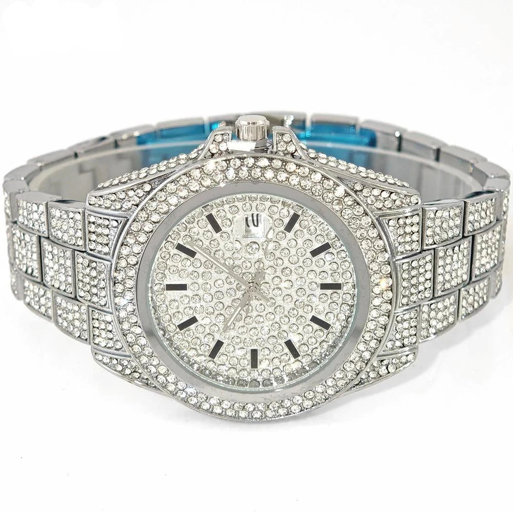 DRAVEN — Frost Legend – Men’s Ice Steel Precision Watch with Calendar