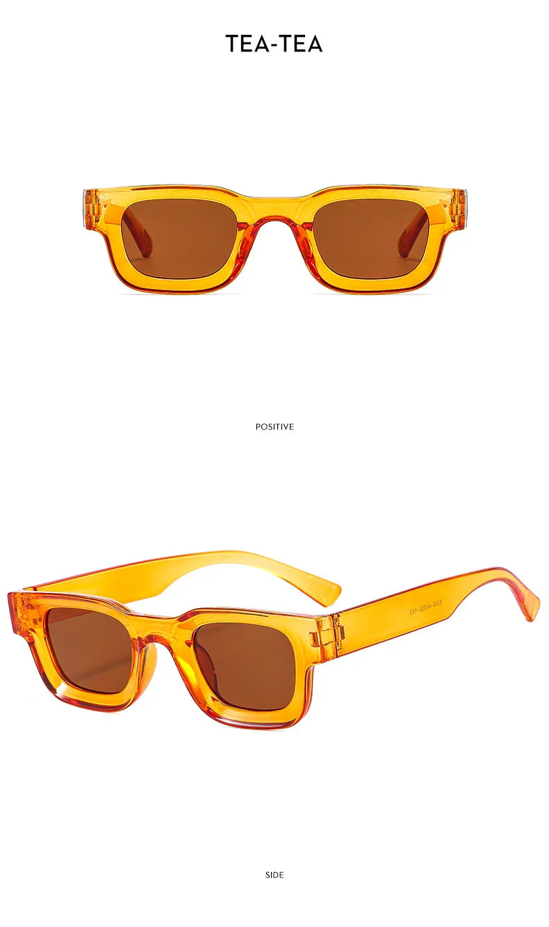 DRAVEN — Retro Rectangle Sunglasses –  Y2K Designer UV400 Eyewear