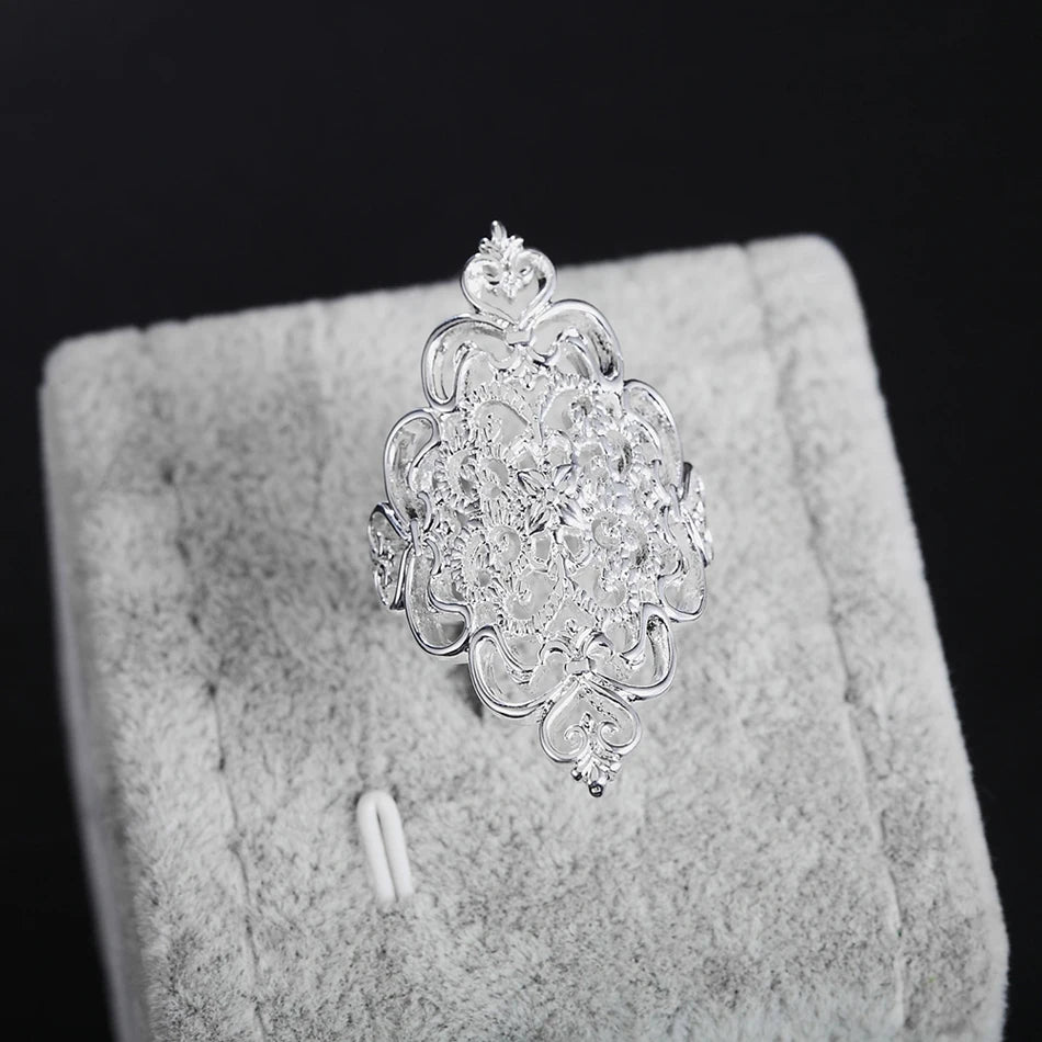 DRAVEN — Elegant Wide Sterling Silver Ring