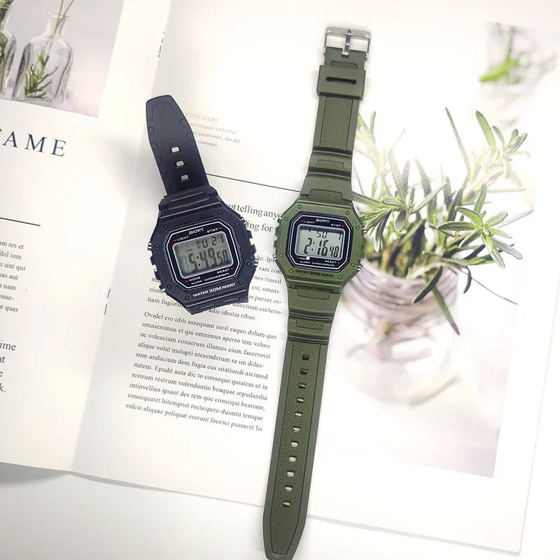 DRAVEN — Neo Pulse – 2025 Unisex Digital LED Watch in Gold Finish