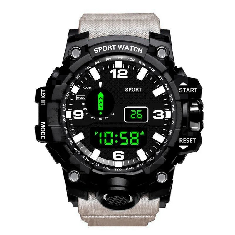 DRAVEN — Tactical Edge – Men’s Digital Sport Watch with Luminous Display & Alarm