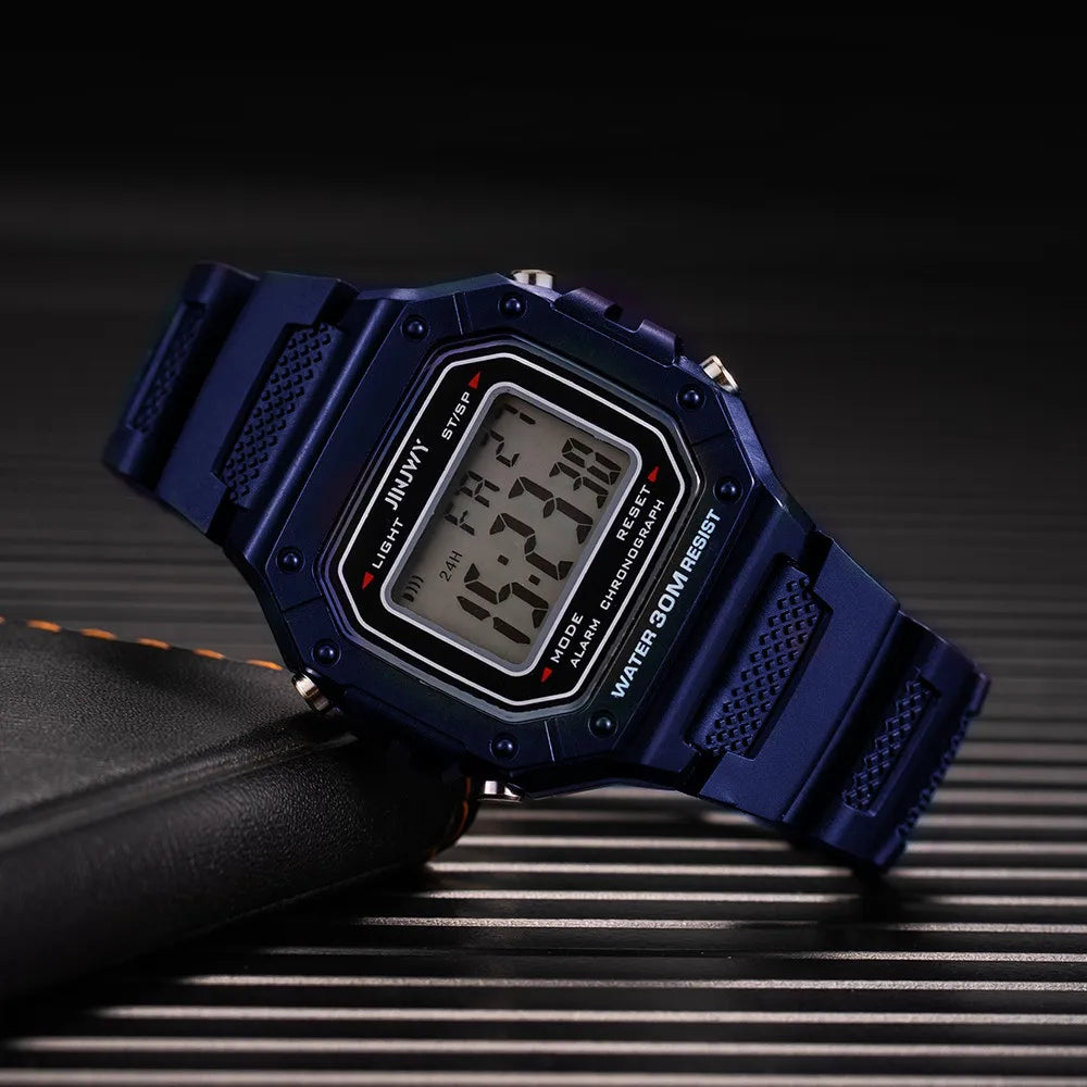 DRAVEN — Neo Pulse – 2025 Unisex Digital LED Watch in Gold Finish