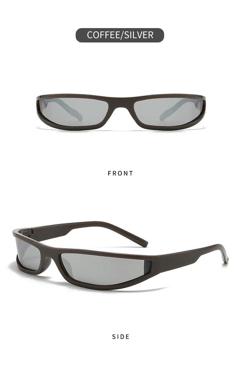 DRAVEN — Narrow Frame Tech Sunglasses – Futuristic Cycling Style