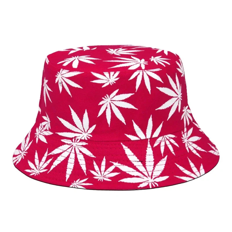 DRAVEN — Weed Print Bucket Hat – Unisex Summer Streetwear