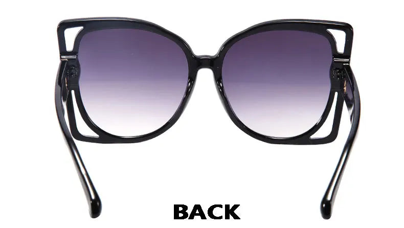 DRAVEN — Oversized Square Sunglasses – Leopard Gradient Design